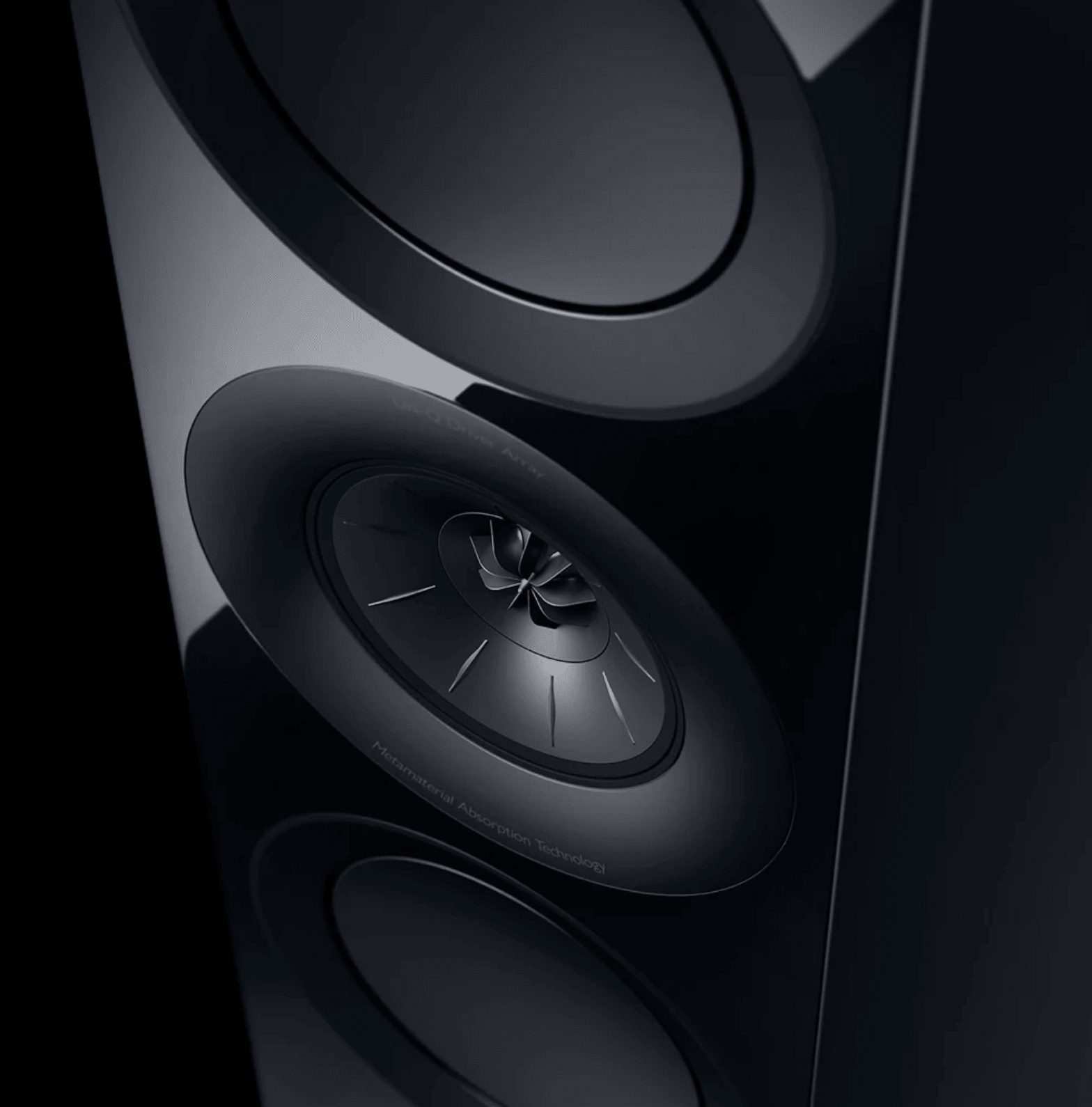 KEF R11 Meta Floorstanding Speakers in Gloss Black tweeter image