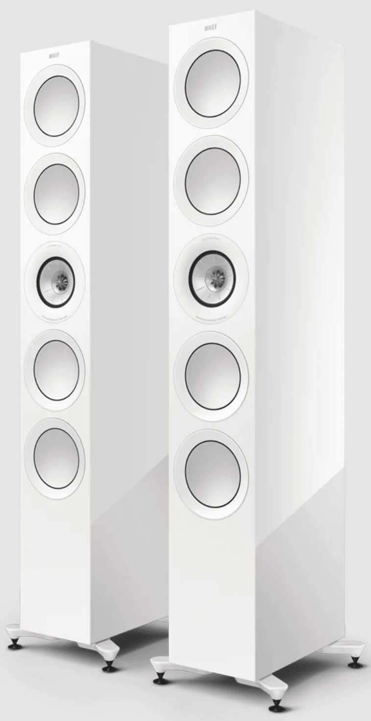 KEF R11 Meta Floorstanding Speakers in Gloss White