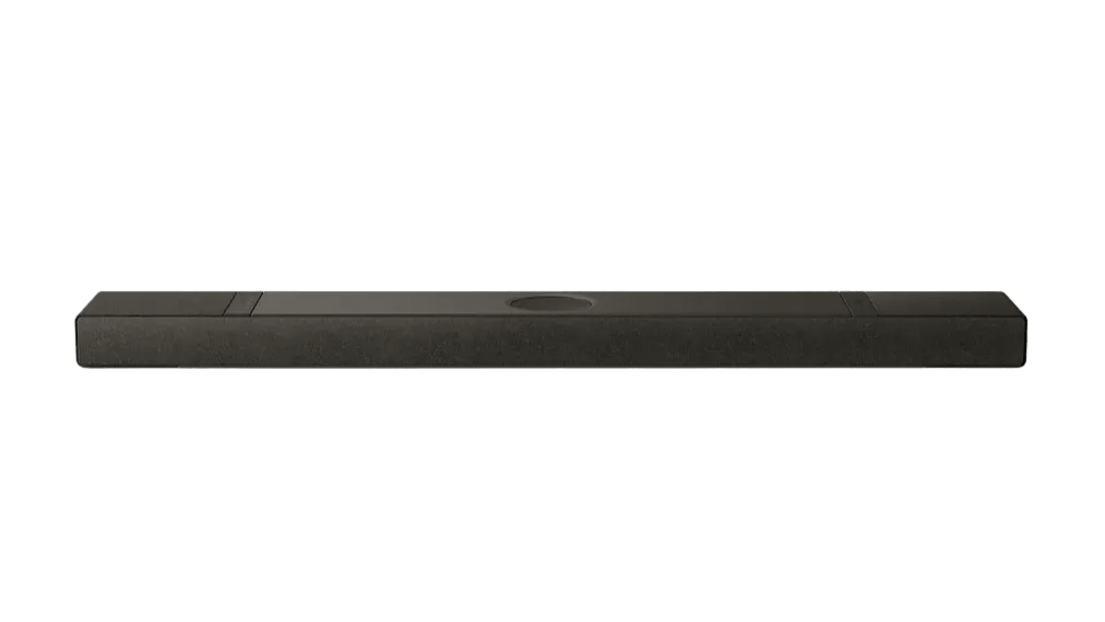 KEF XIO Soundbar in Slate black, front profile