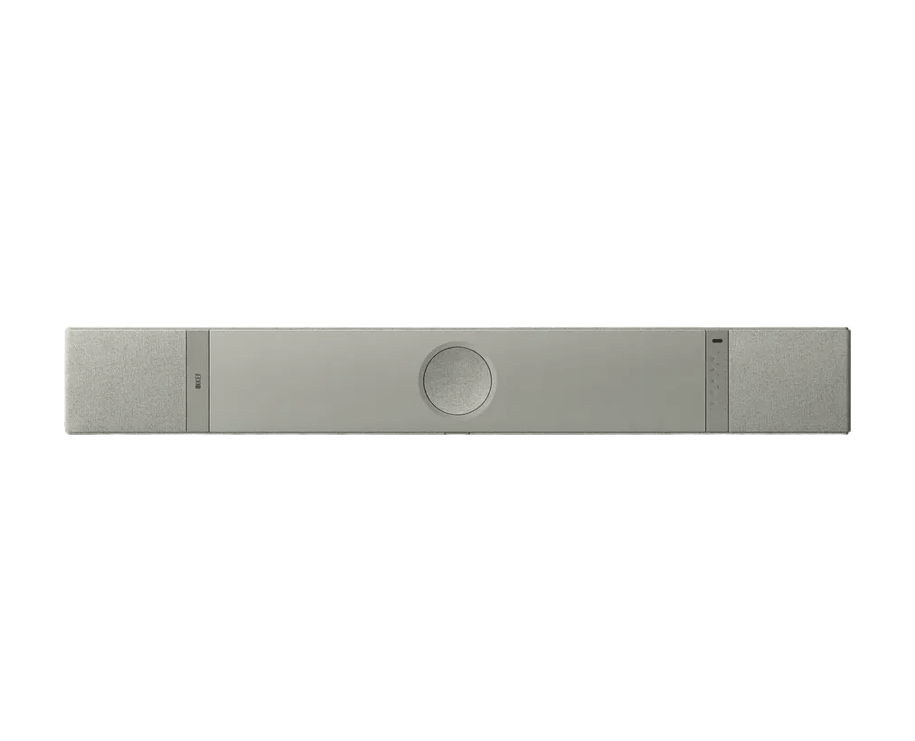 KEF XIO Soundbar in Storm Grey, top