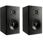 KLH Kendall 2B Bookshelf Speakers in Black Oak Pair, without grille