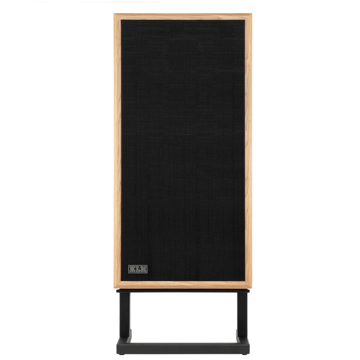KLH Model 4 individual Loudspeaker in Oak, front with Grille