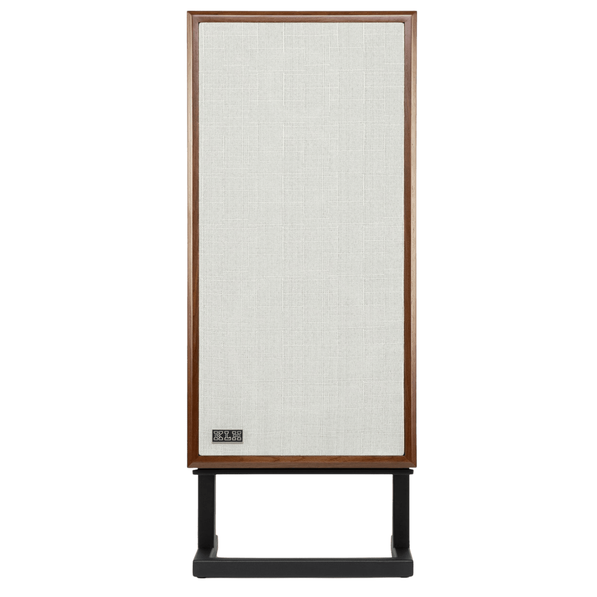KLH Model 4 individual Loudspeaker in Walnut front with Grille