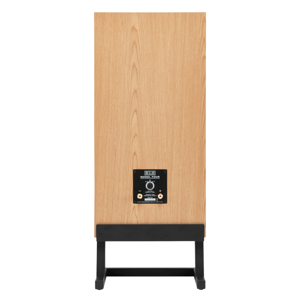 KLH Model 4 individual Loudspeaker in Oak, back of speaker