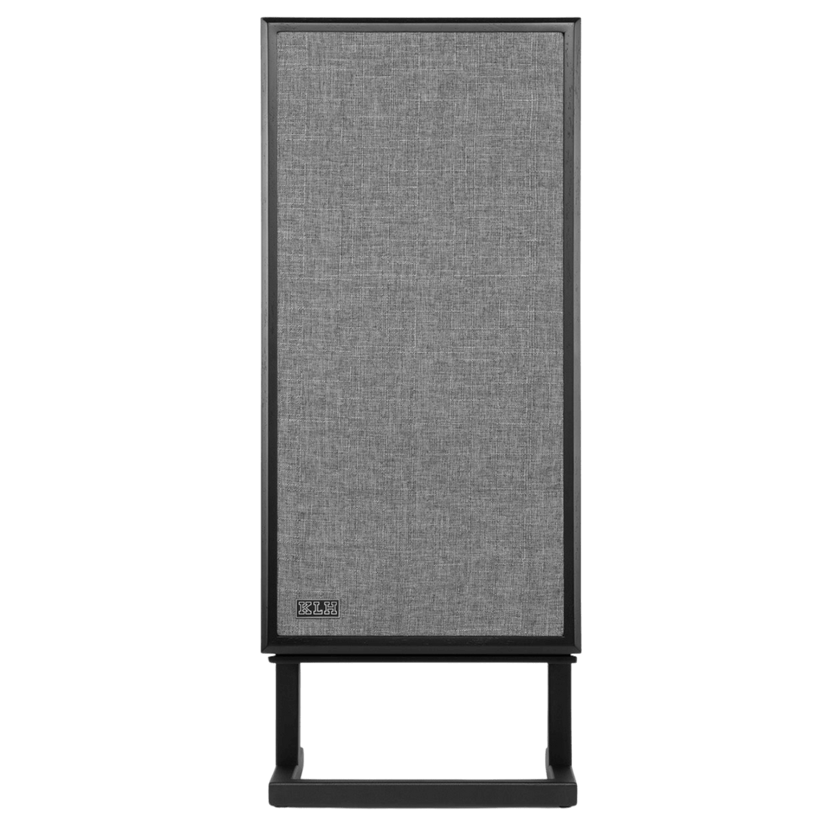 KLH Model 4 individual Loudspeaker in Black, front with Grille
