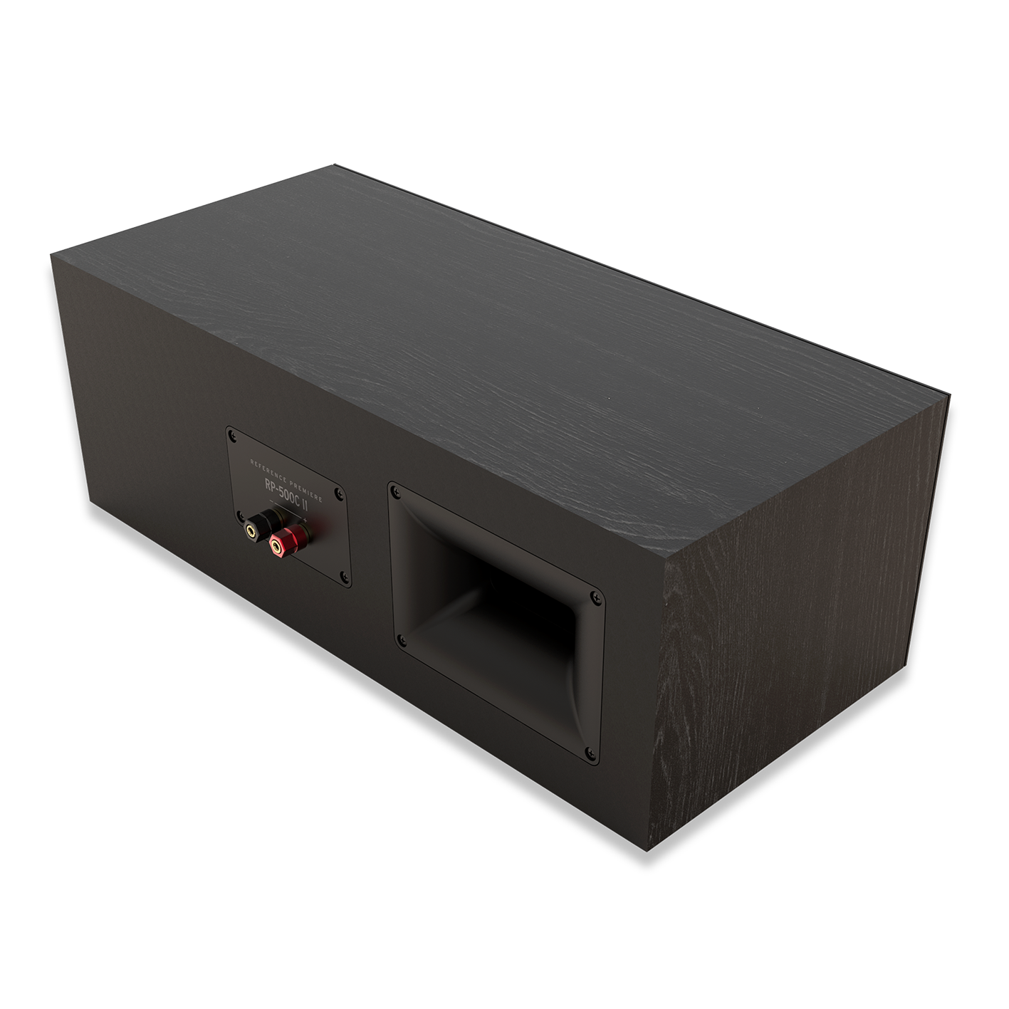 Klipsch RP 500C II ebony.  Rear image