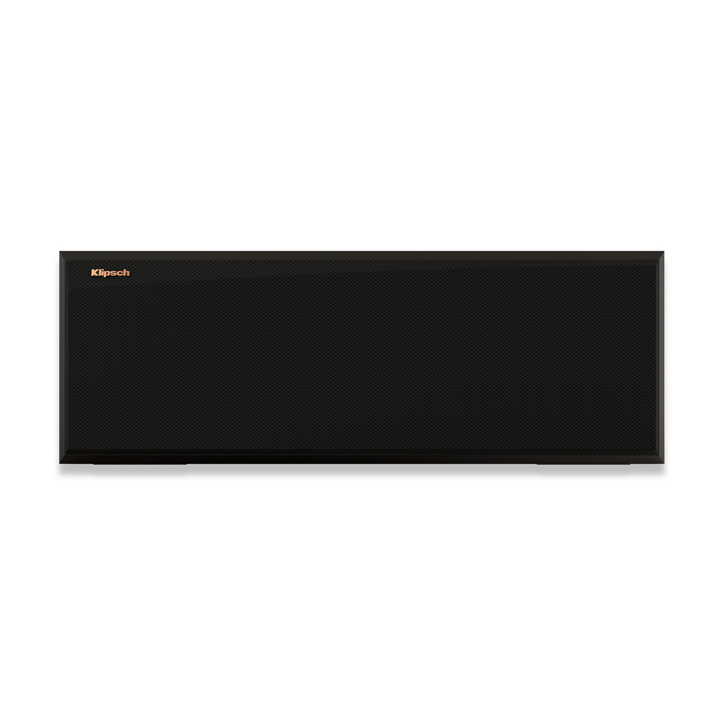 Klipsch RP 500C II ebony with grille - font on image