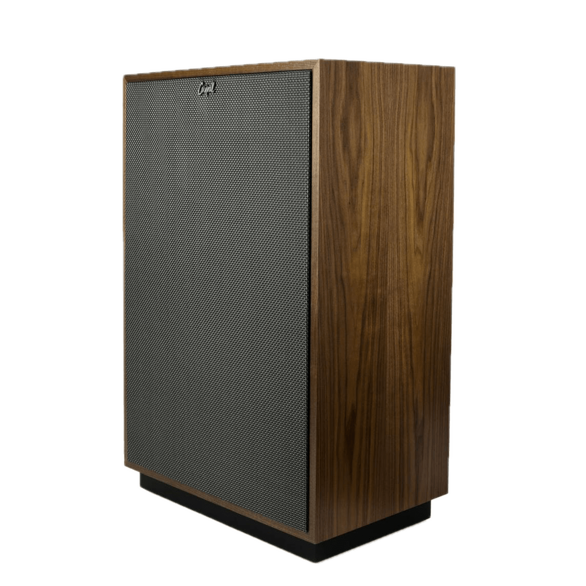 Klipsch Floorstanding Speakers Klipsch Cornwall IV Floorstanding Speakers angled with grille