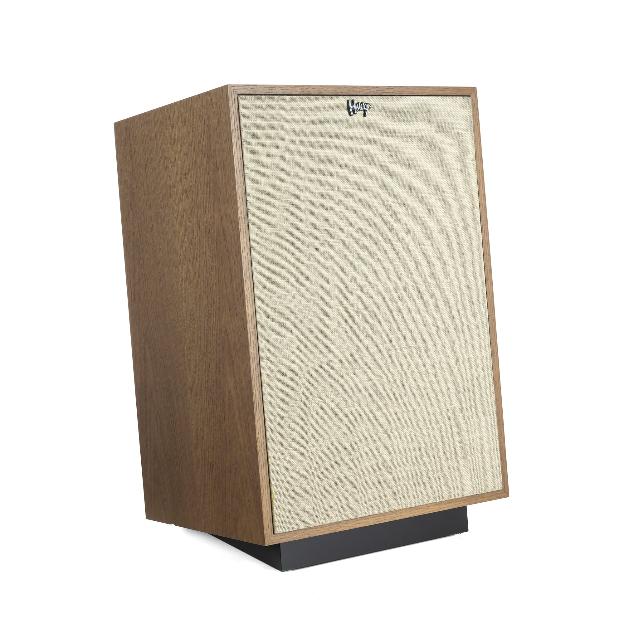 Klipsch Heresy IV Floorstanding Speakers. Distressed Oak, right side