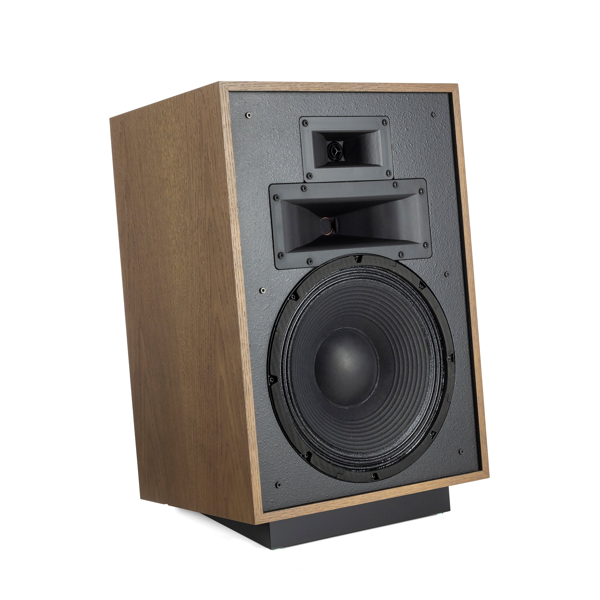 Klipsch Heresy IV Floorstanding Speakers. Distressed Oak, no grille