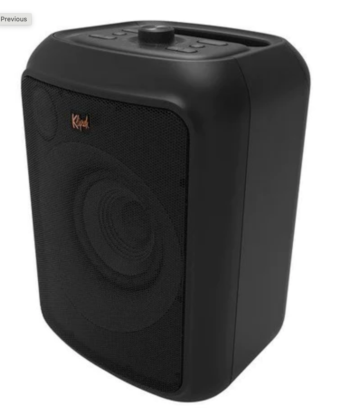 Klipsch GIG XL portable Bluetooth Speaker.  Image with Grille