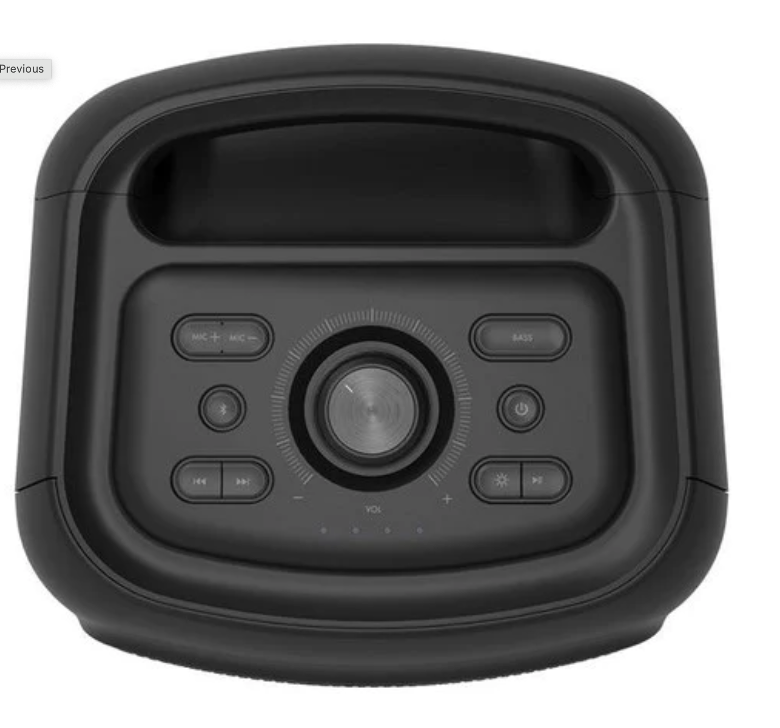 Klipsch GIG XL portable Bluetooth Speaker.  Control panel image