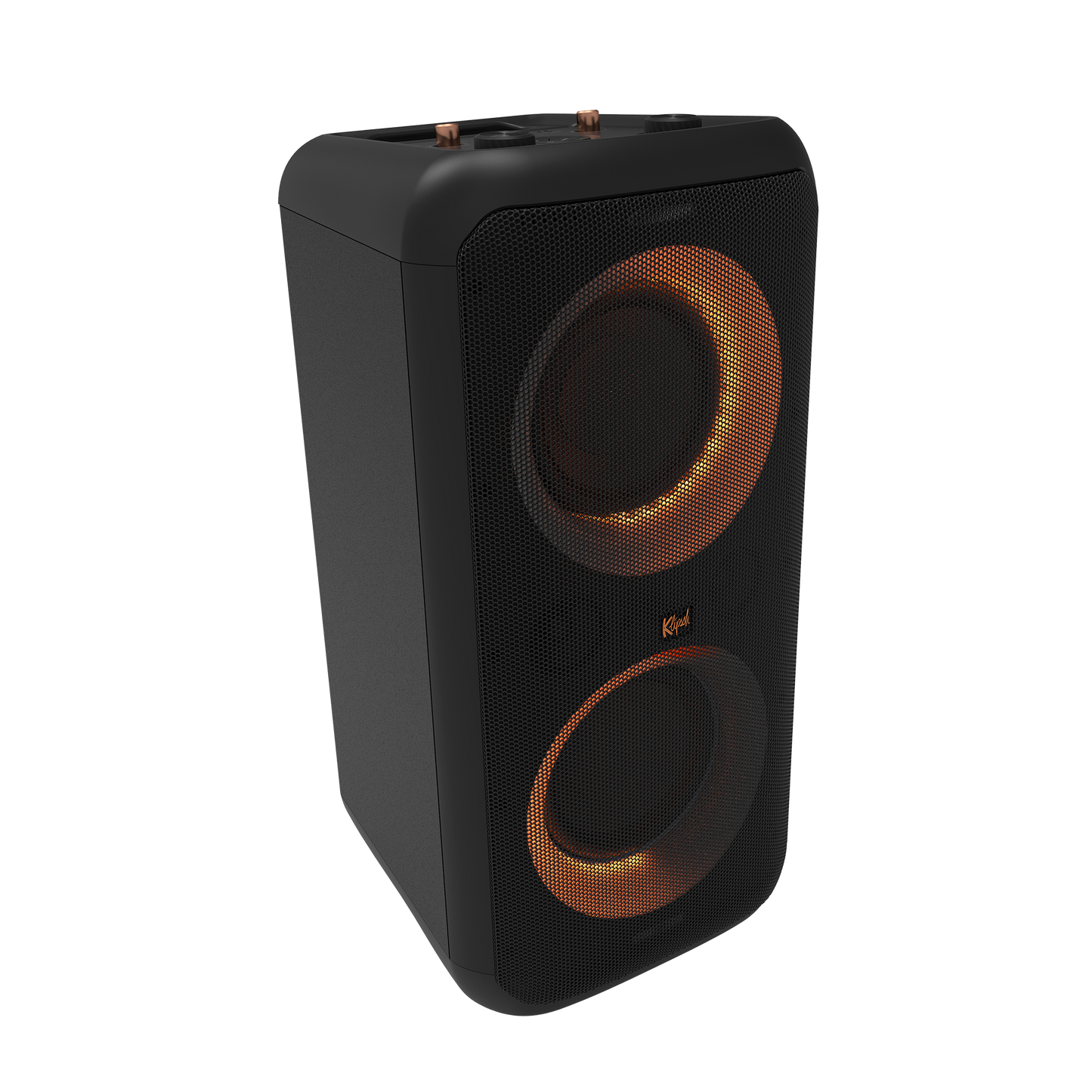 Klipsch GIG XXL Portable Bluetooth Speaker. Copper colours with Grille