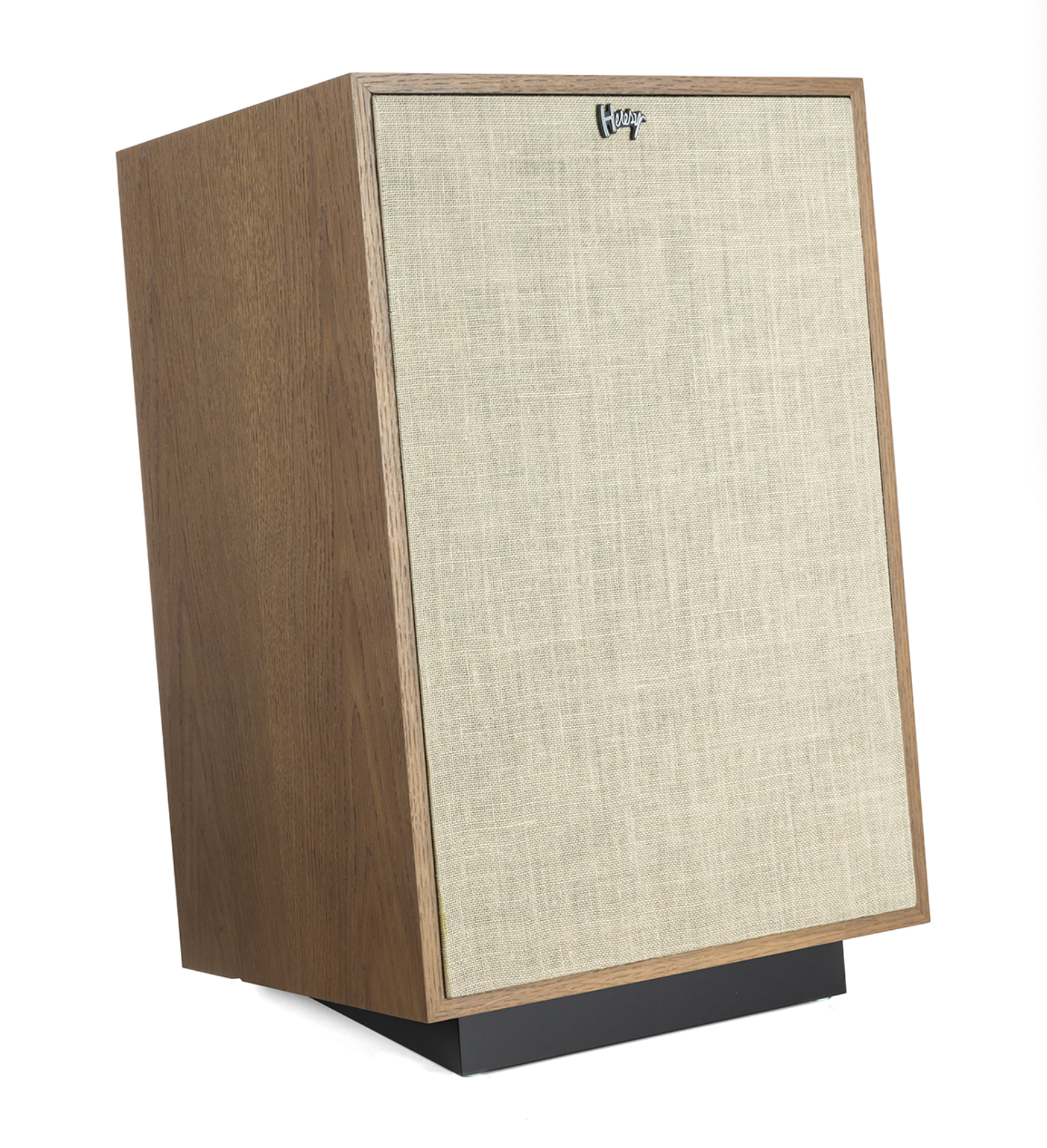 Klipsch Heresy IV Floorstanding Speakers. Distressed Oak, with grille