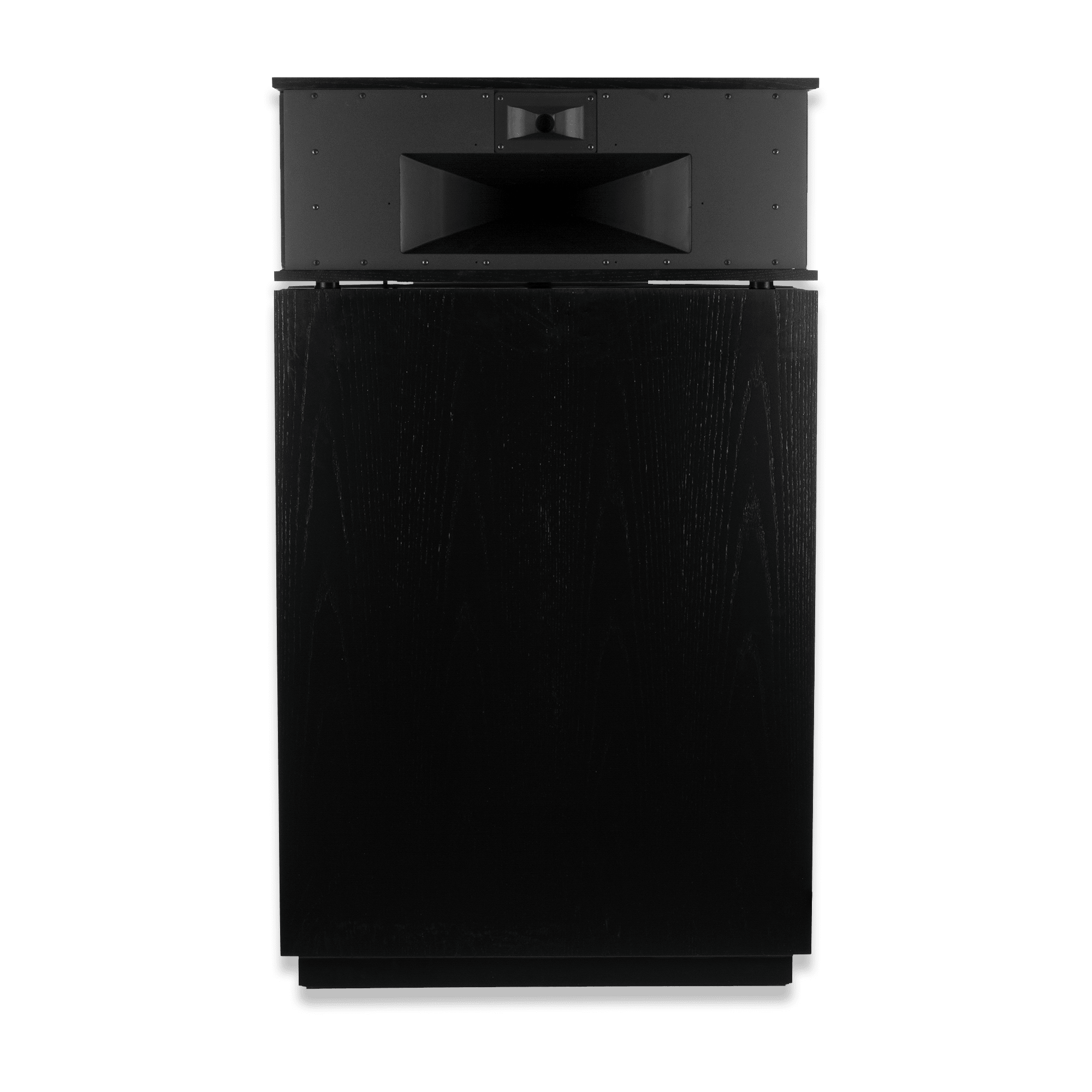 Klipsch Khorn AK6 Speakers in Satin Black. Rear image