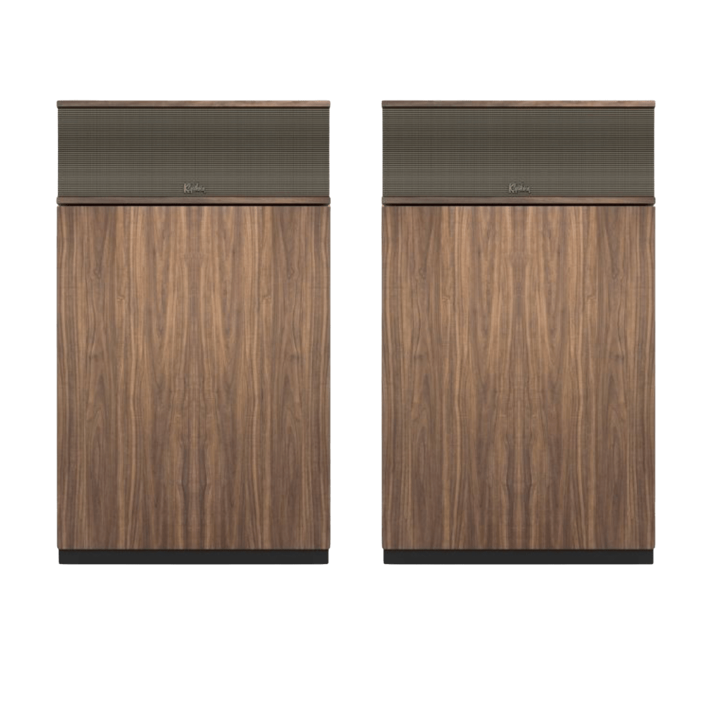 Klipsch Klipschorn AK7 Floorstanding Speakers in American Walnut with grille