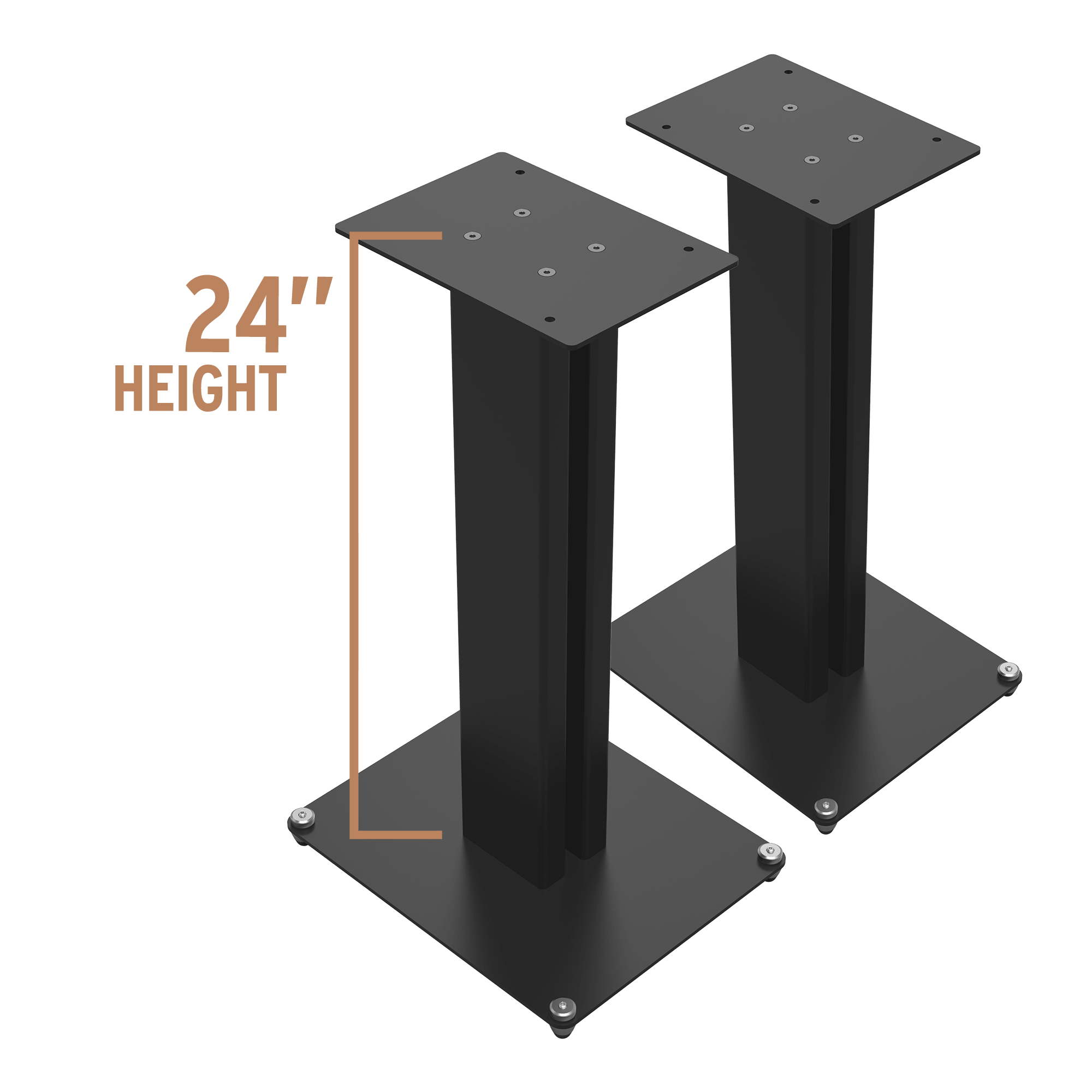 Klipsch KS24 inch speaker stands; Compatible  with The Nines, The Sevens & RP-600M II 