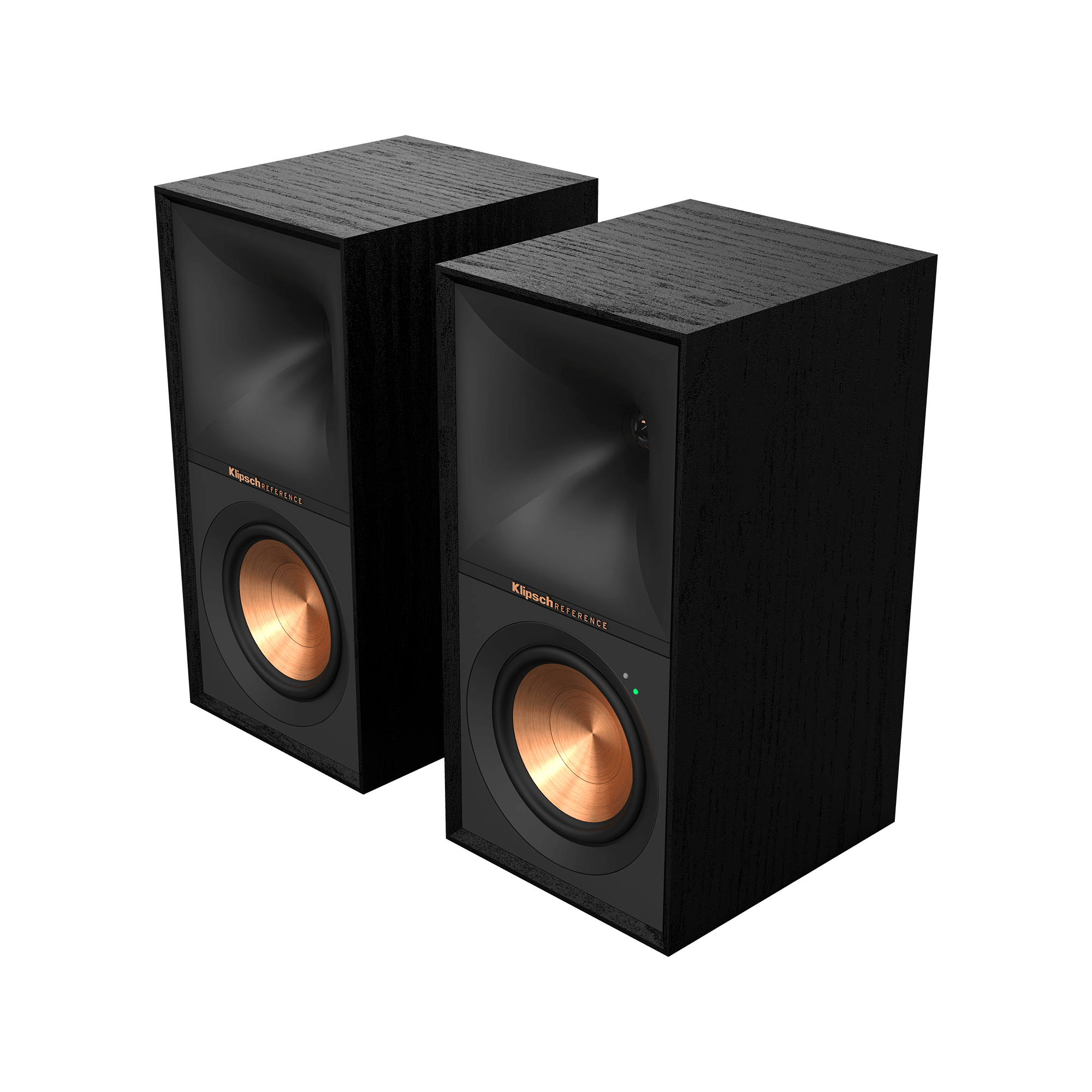 Klipsch R-50PM Powered Speakers with 5.25" Woofers. Black no grille