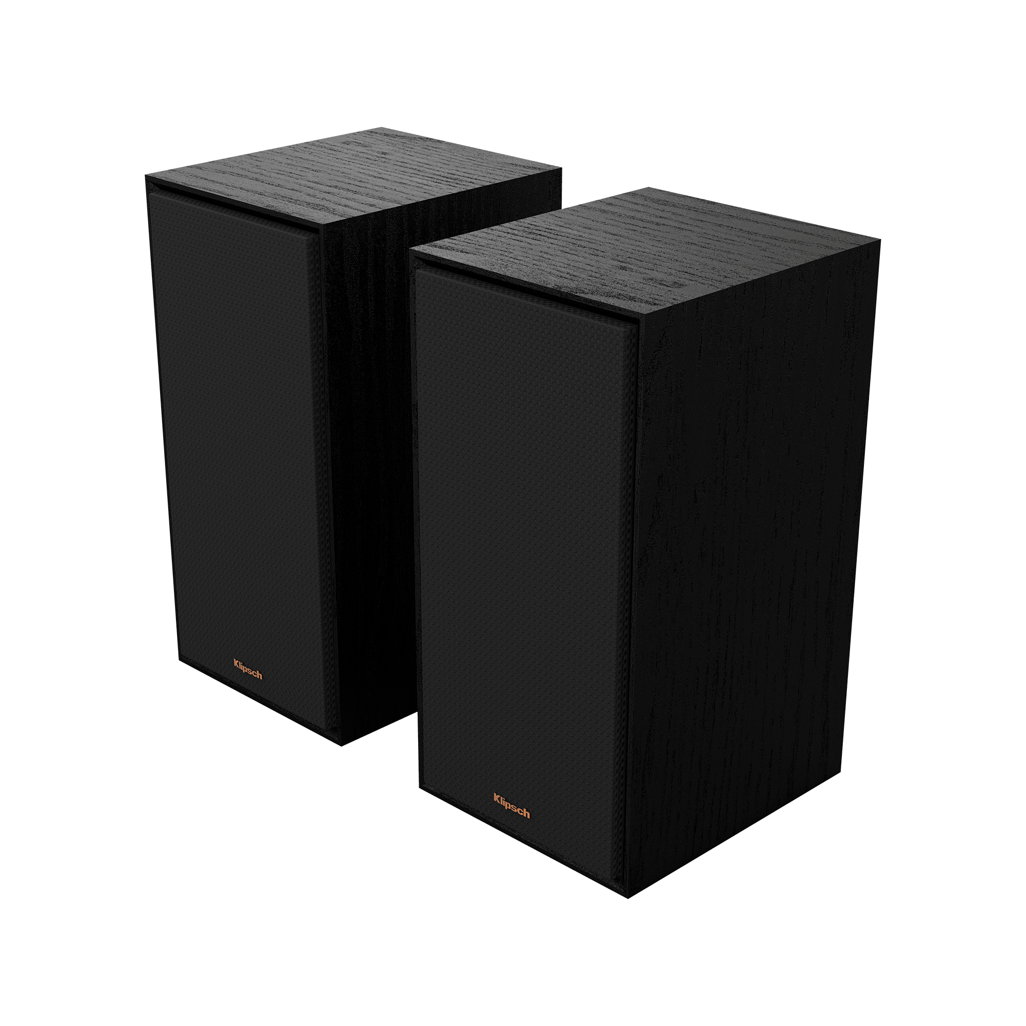 Klipsch R-50PM Powered Speakers with 5.25" Woofers. Black with grille
