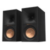 Klipsch R-60M Bookshelf Speakers in Ebony sold as a pair.  Image shown without grille and angled