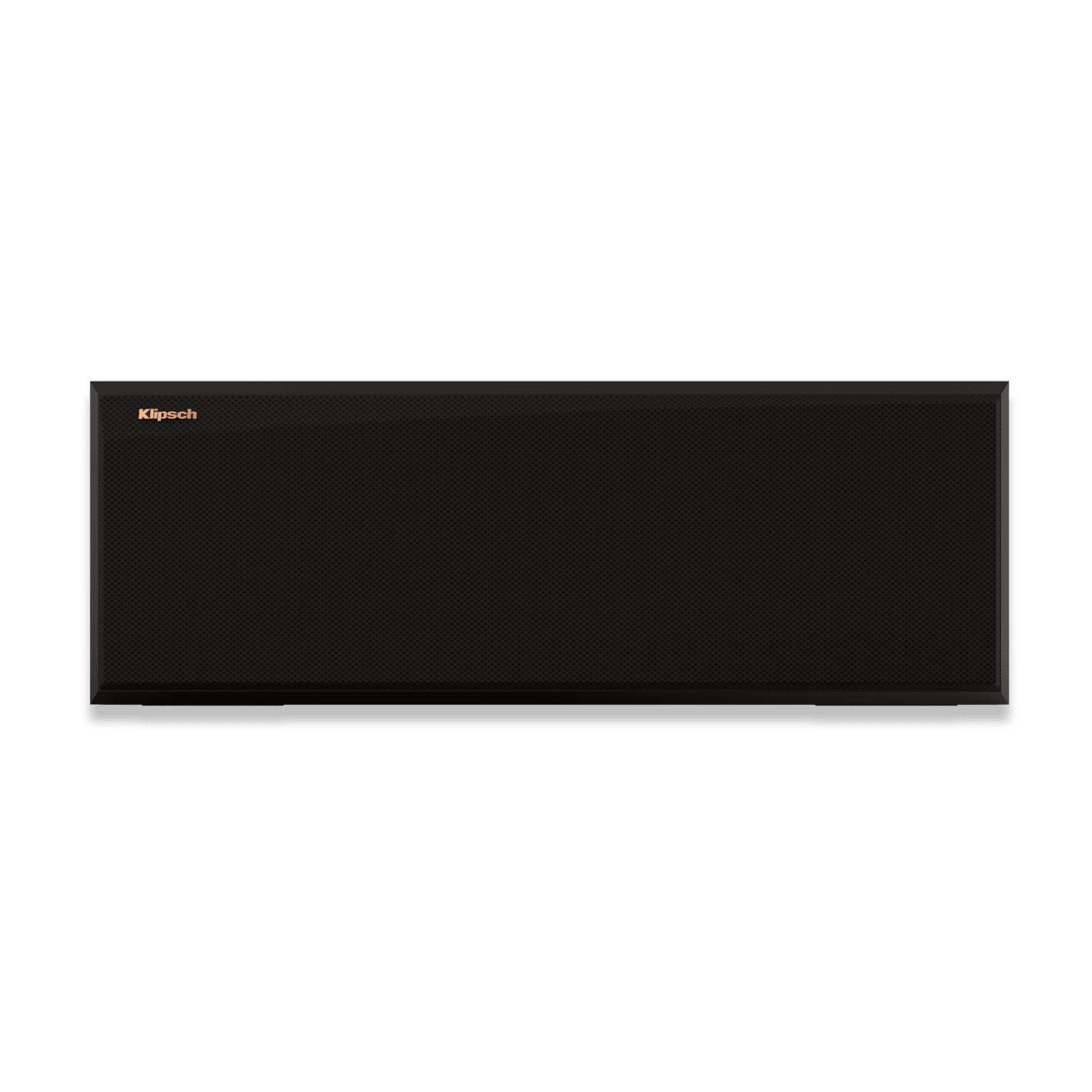 Klipsch RP 500C II ebony with grille - font on image