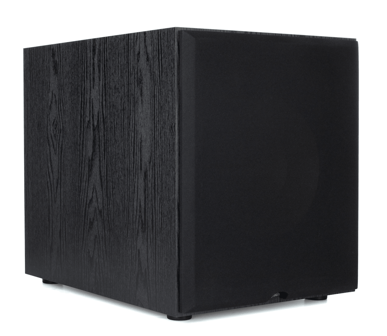 Klipsch SPL-120 Subwoofer, angled with grille