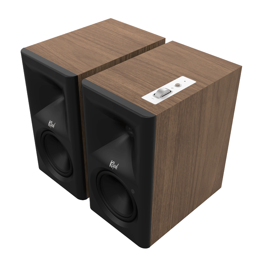 Klipsch The Fives II Powered Speaker pair in Walnut, no grille