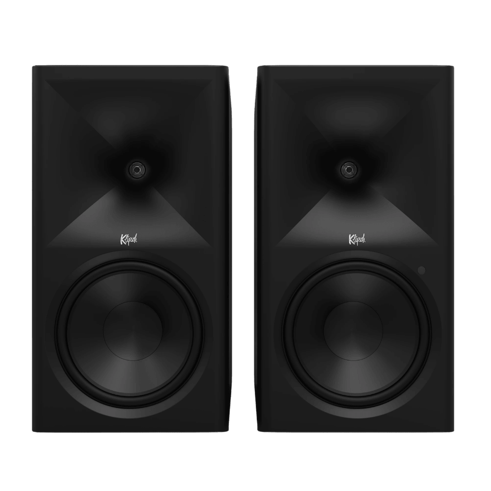 Klipsch The Nines II Powered Speakers in Ebony, front without grilles