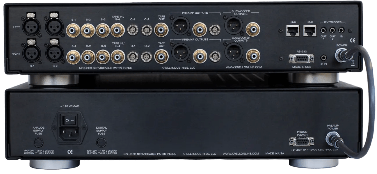KRELL Illusion Pre-Amplifier, rear