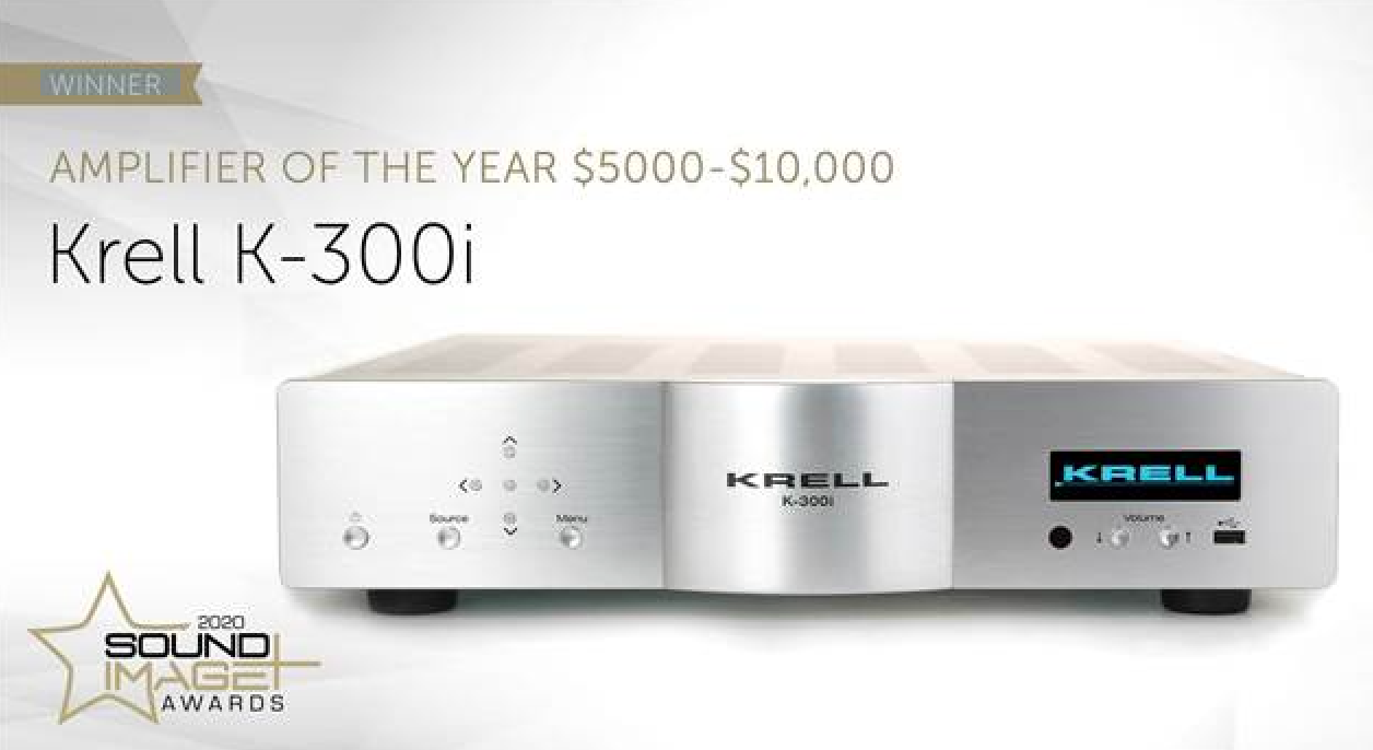 KRELL K-300i Integrated Stereo Amplifier. Award for Amplifier of the year 2020