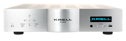 KRELL K-300i Integrated Stereo Amplifier in Silver. Front of unit