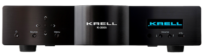 KRELL K-300i Integrated Stereo Amplifier in Black. Front of unit