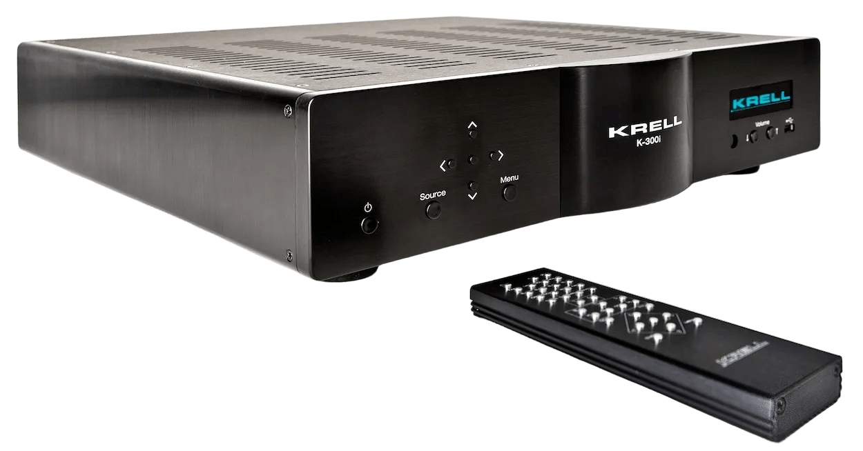 KRELL K-300i Integrated Stereo Amplifier in Black with remote control