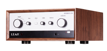LEAK Audio Stereo 230 Integrated Amplifier, angled to the left