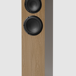 Linn 150 Floorstanding Speakers in Oak, individual speaker shown here.  Sold as a pair