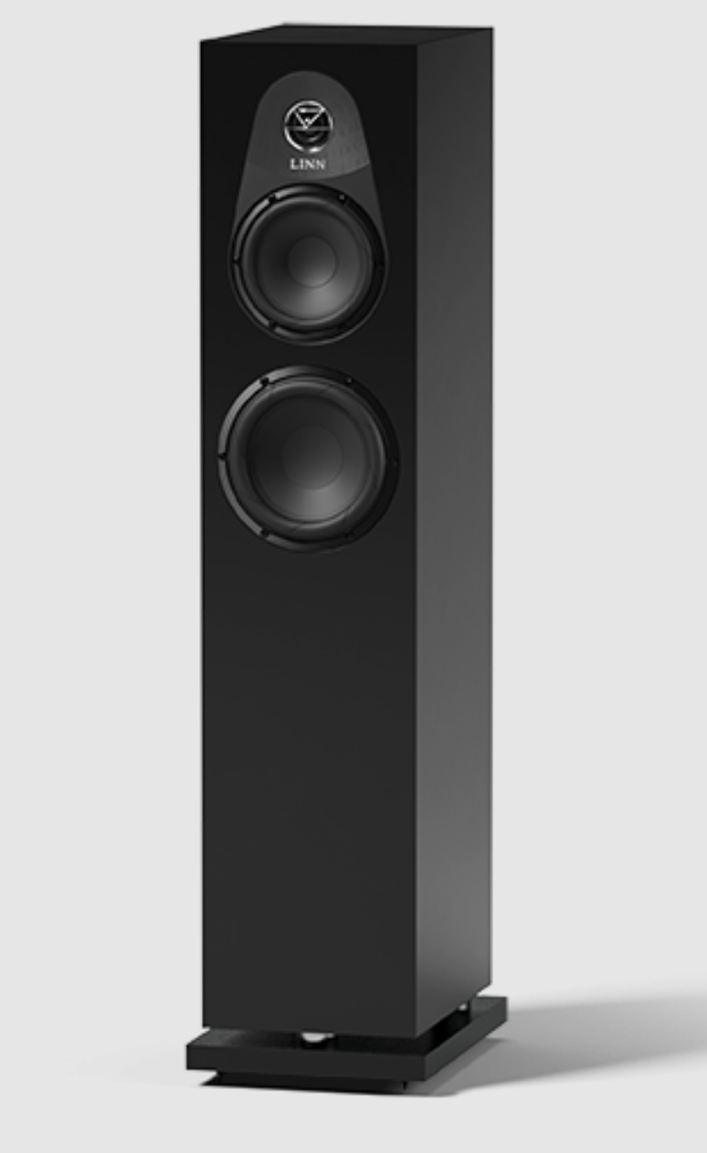 Linn 150 Floorstanding Speakers in Satin Black.  Individual Speaker