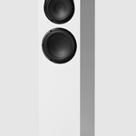 Linn 150 Floorstanding Speakers in Satin White, sold as pair with individual shown