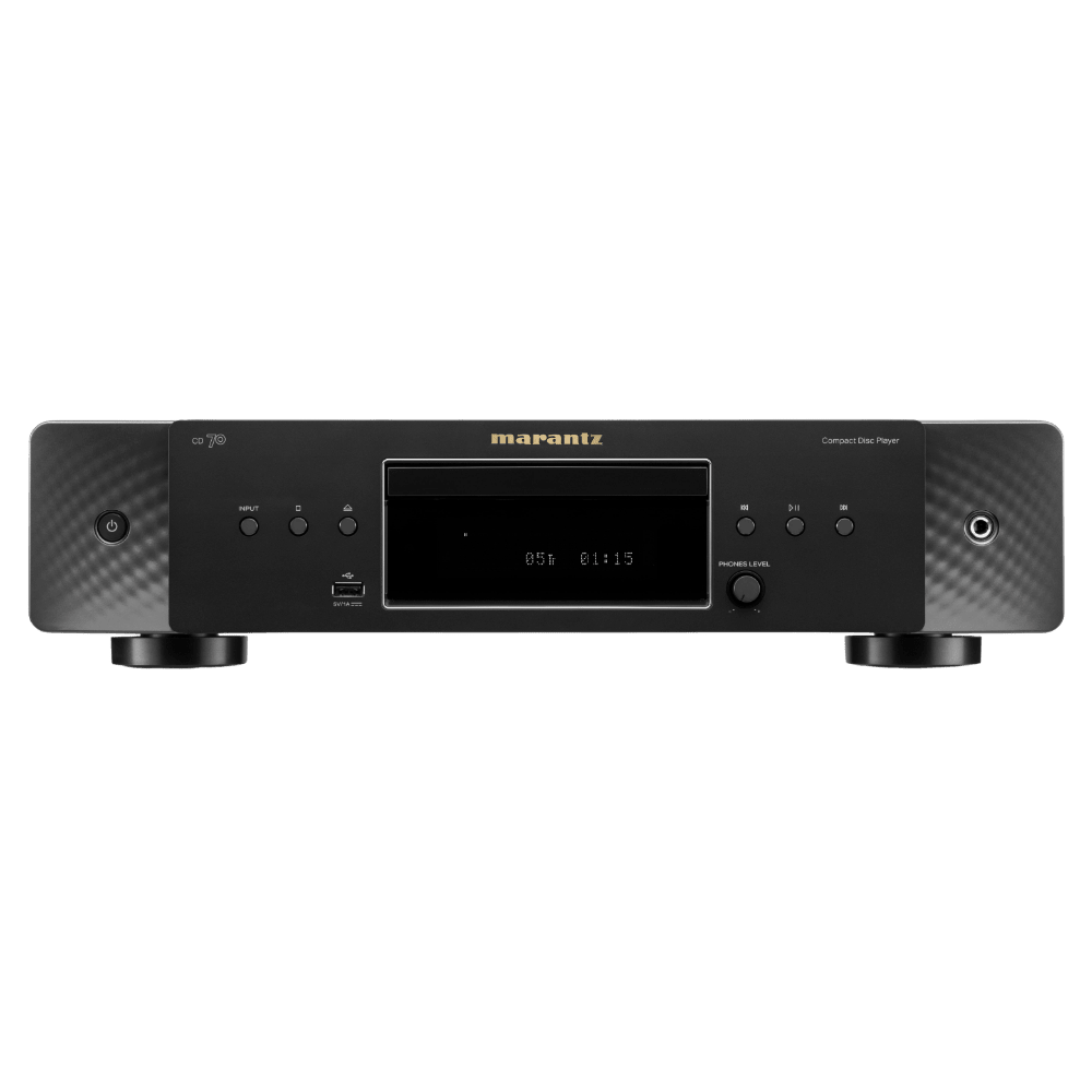 Marantz CD 70 Compact Disc Player in Black, Front of unit
