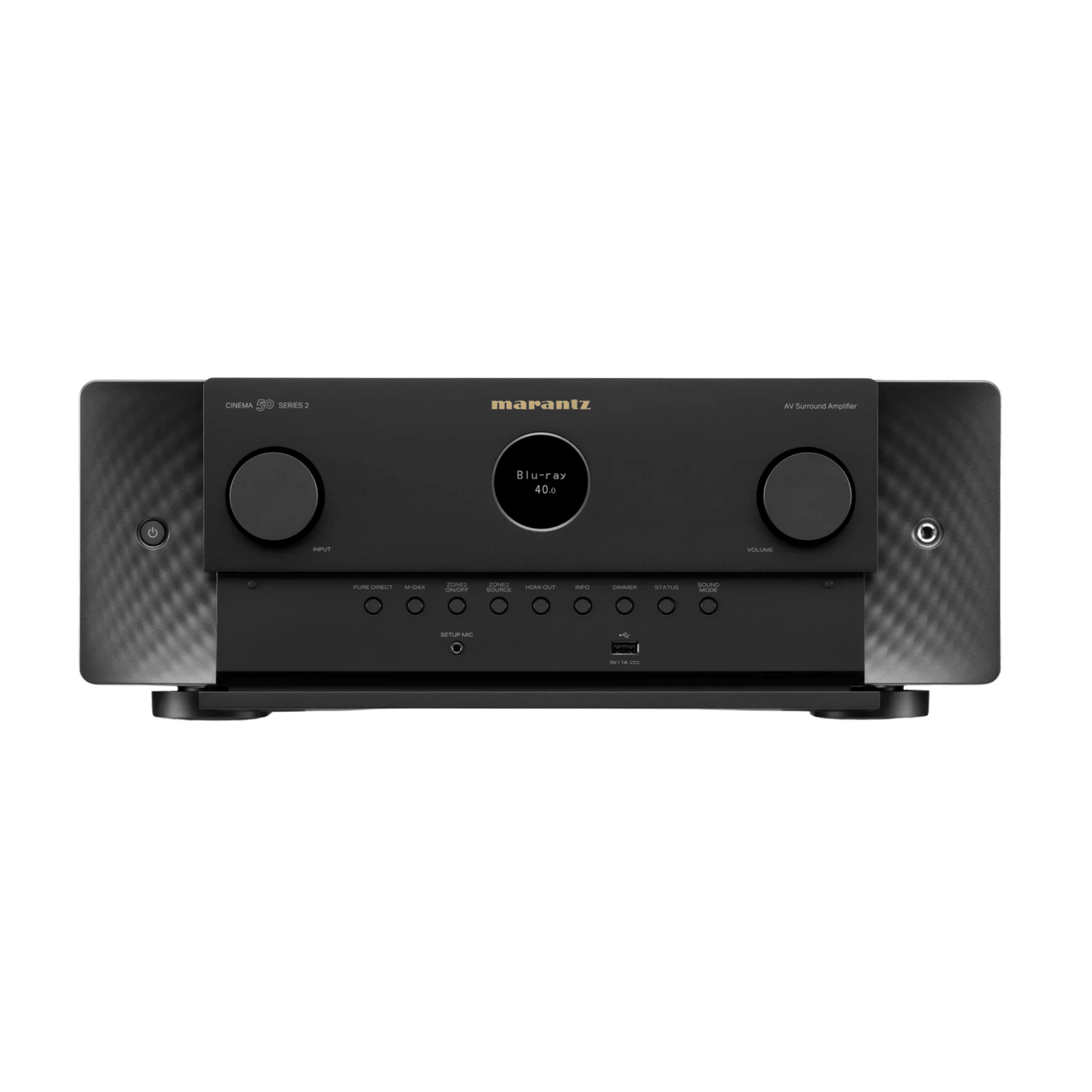 Marantz Cinema 50 Series 2 AV Receiver in Black, front, panel open