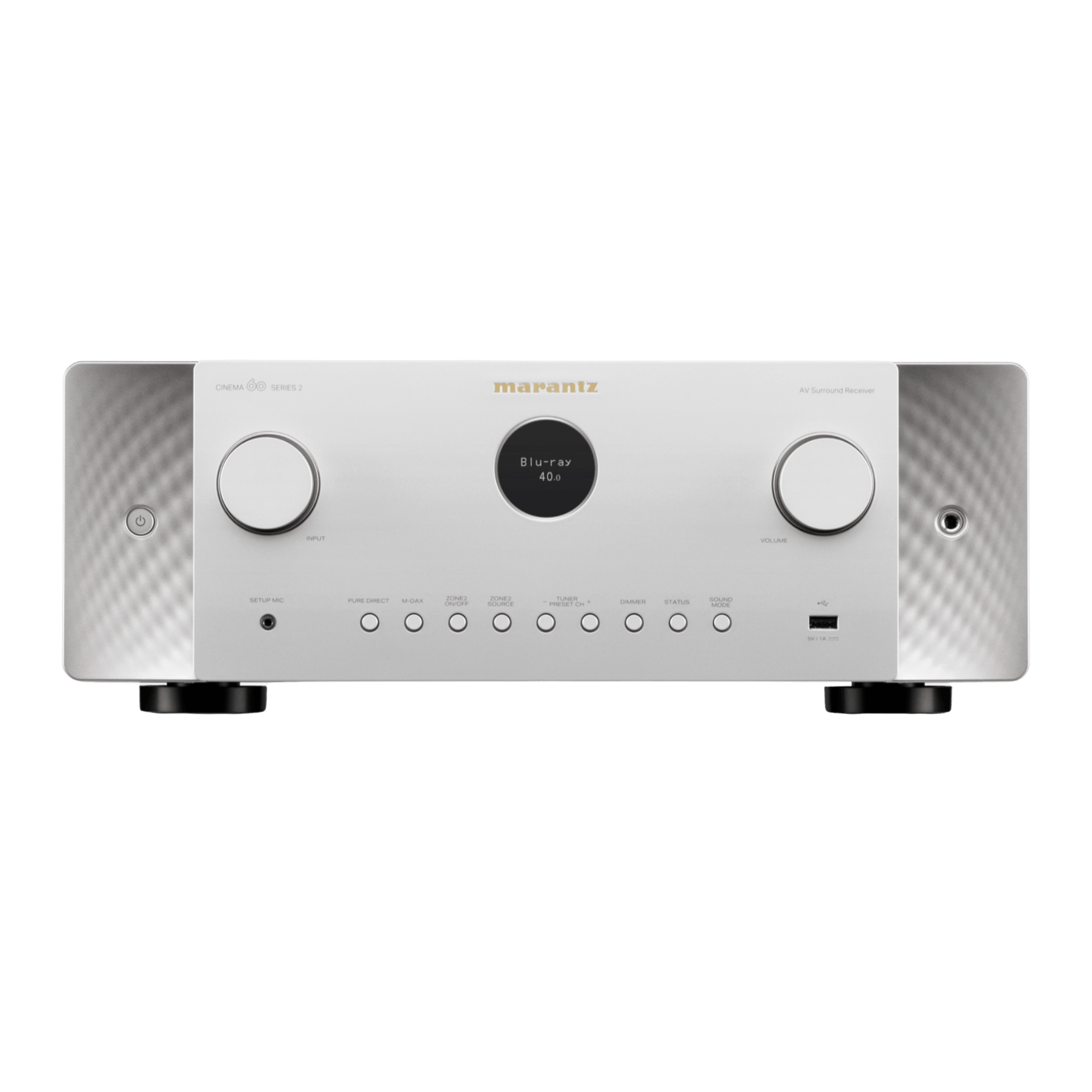  Marantz Cinema 60 Series 2 AV Receiver in Silver, front