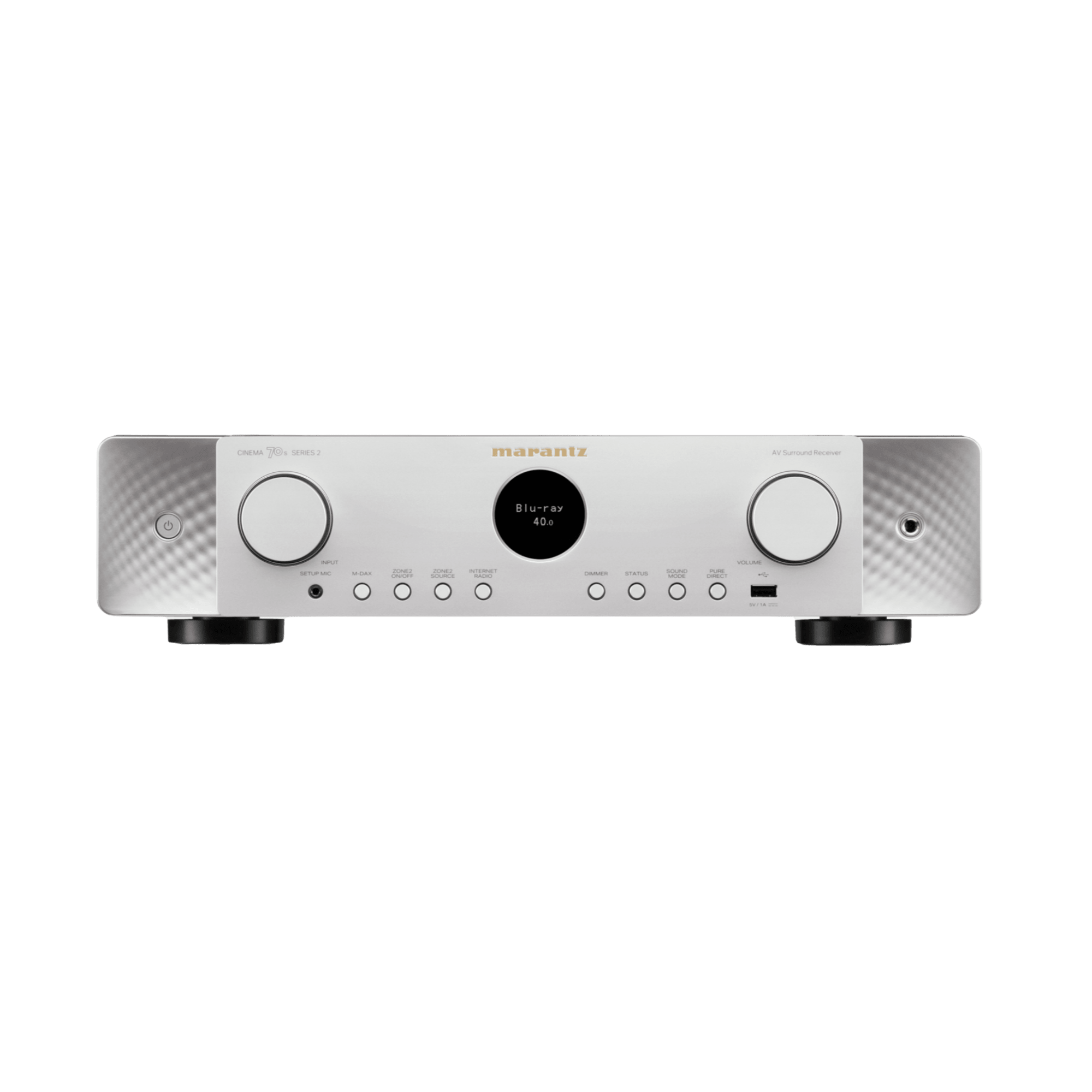 Marantz Cinema 70 Series 2 AV Receiver, silver/gold front