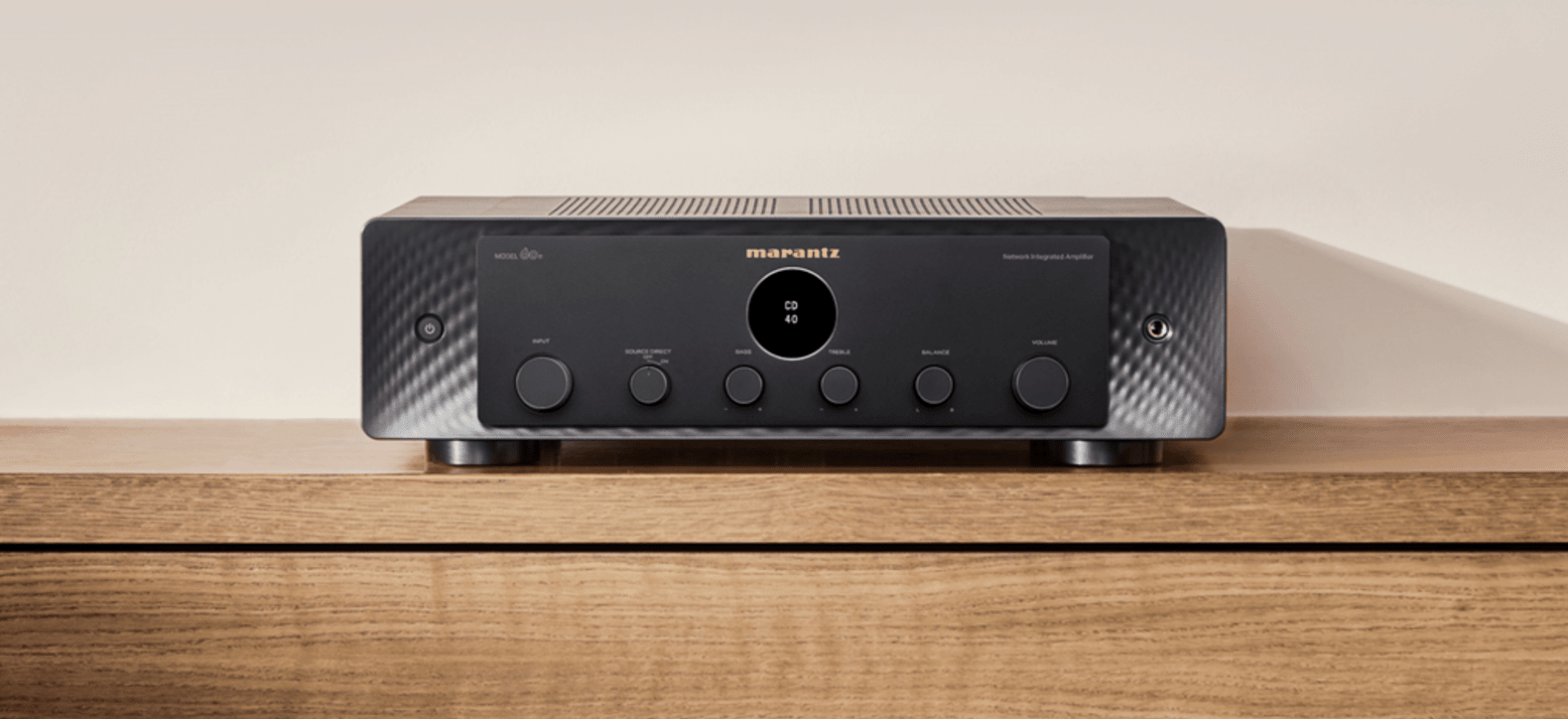 Marantz Model 60n Integrated Amplifier in Silver/Gold, back