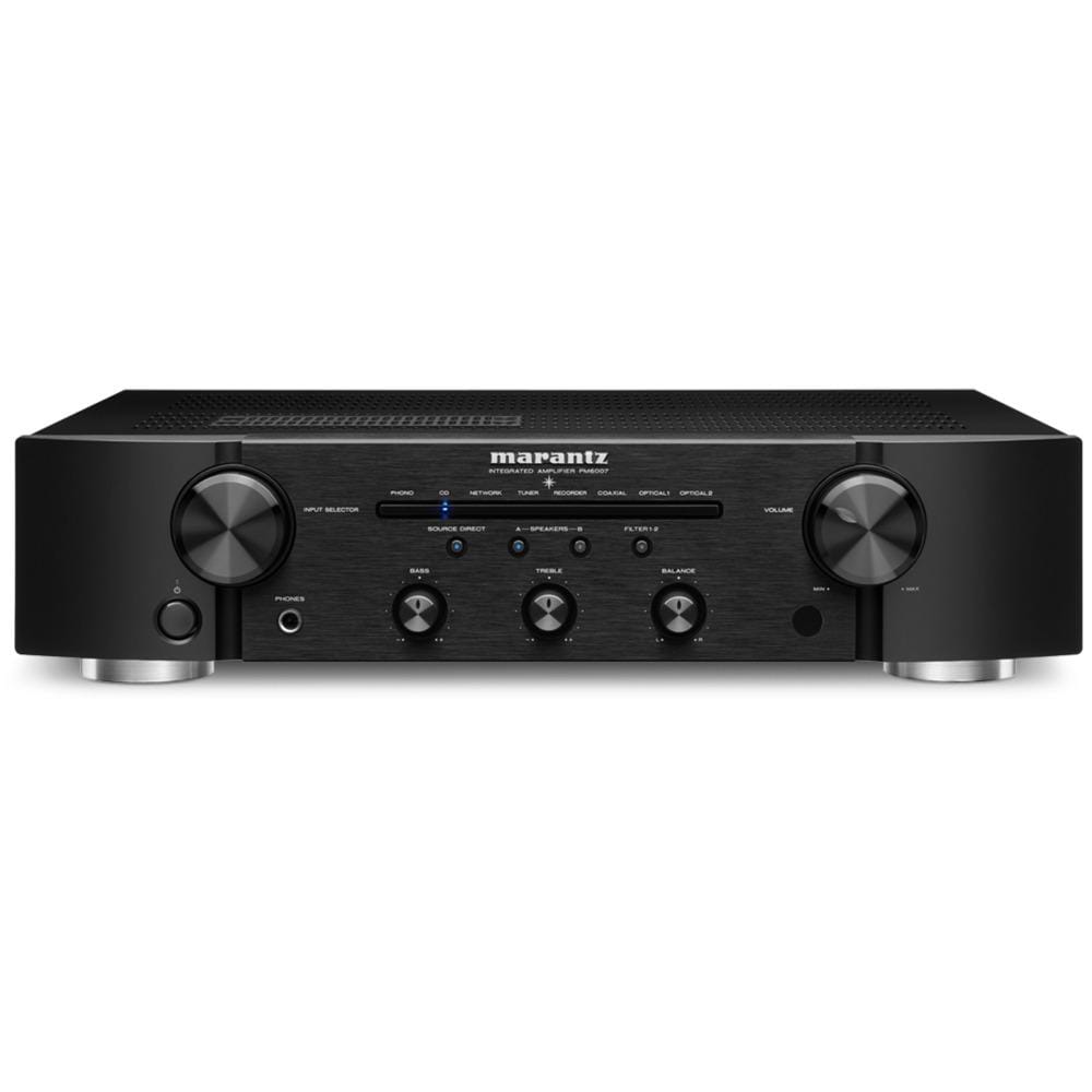 Marantz PM6007 Integrated Amplifier in Black, front
