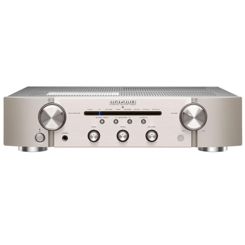 Marantz PM6007 Integrated Amplifier in Silver/Gold, front