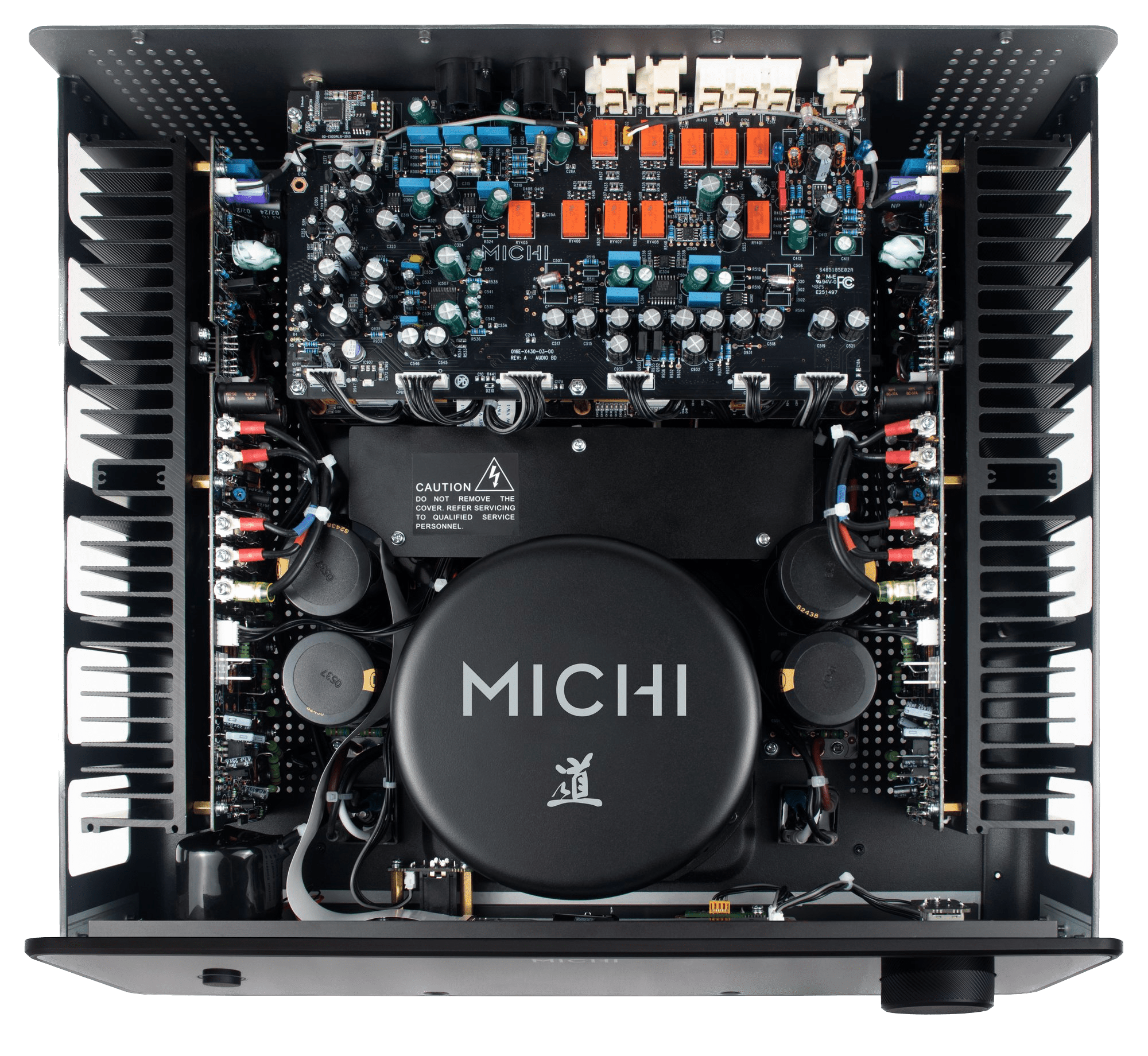 Michi Prestige X430 Stereo Integrated Amplifer on the inside
