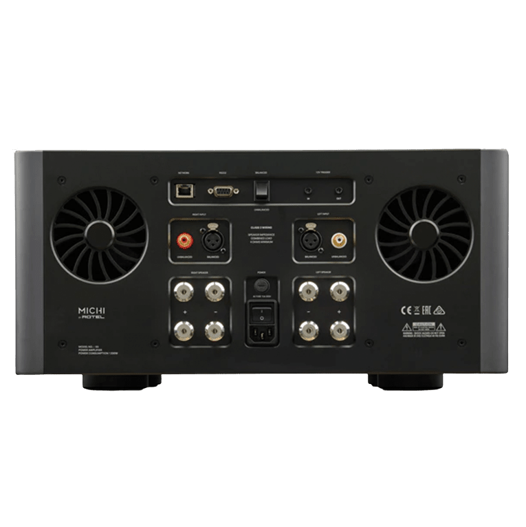 Michi S5 Stereo Power Amplifier, back