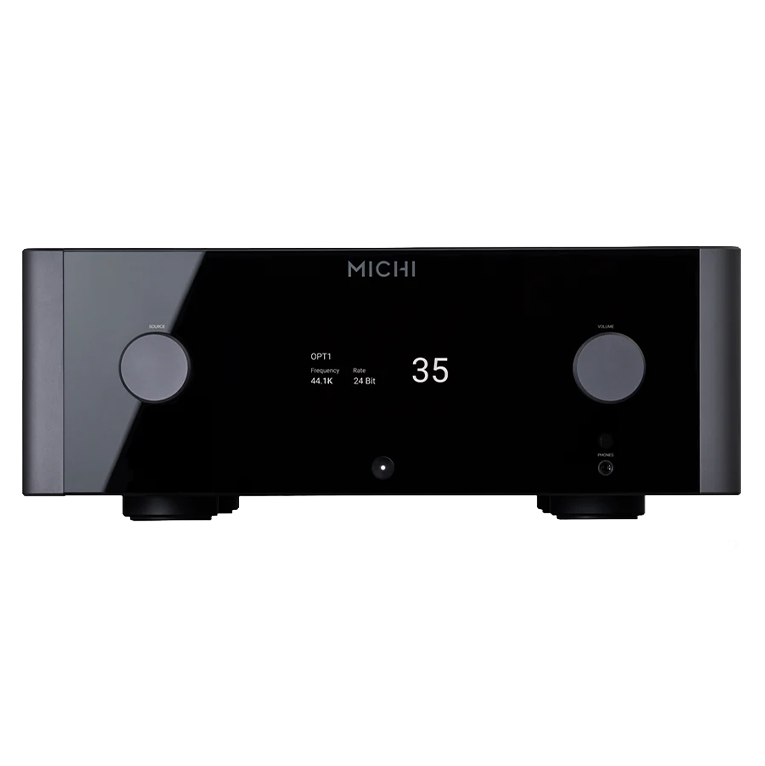 Michi X5 S2 Integrated Amplifier, front of unit
