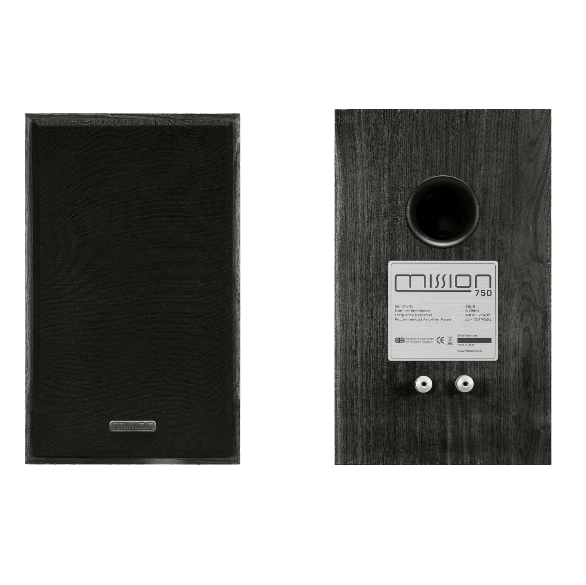 Mission 750 Speakers in Black OakBookshelf SpeakersMissionVinyl Revival