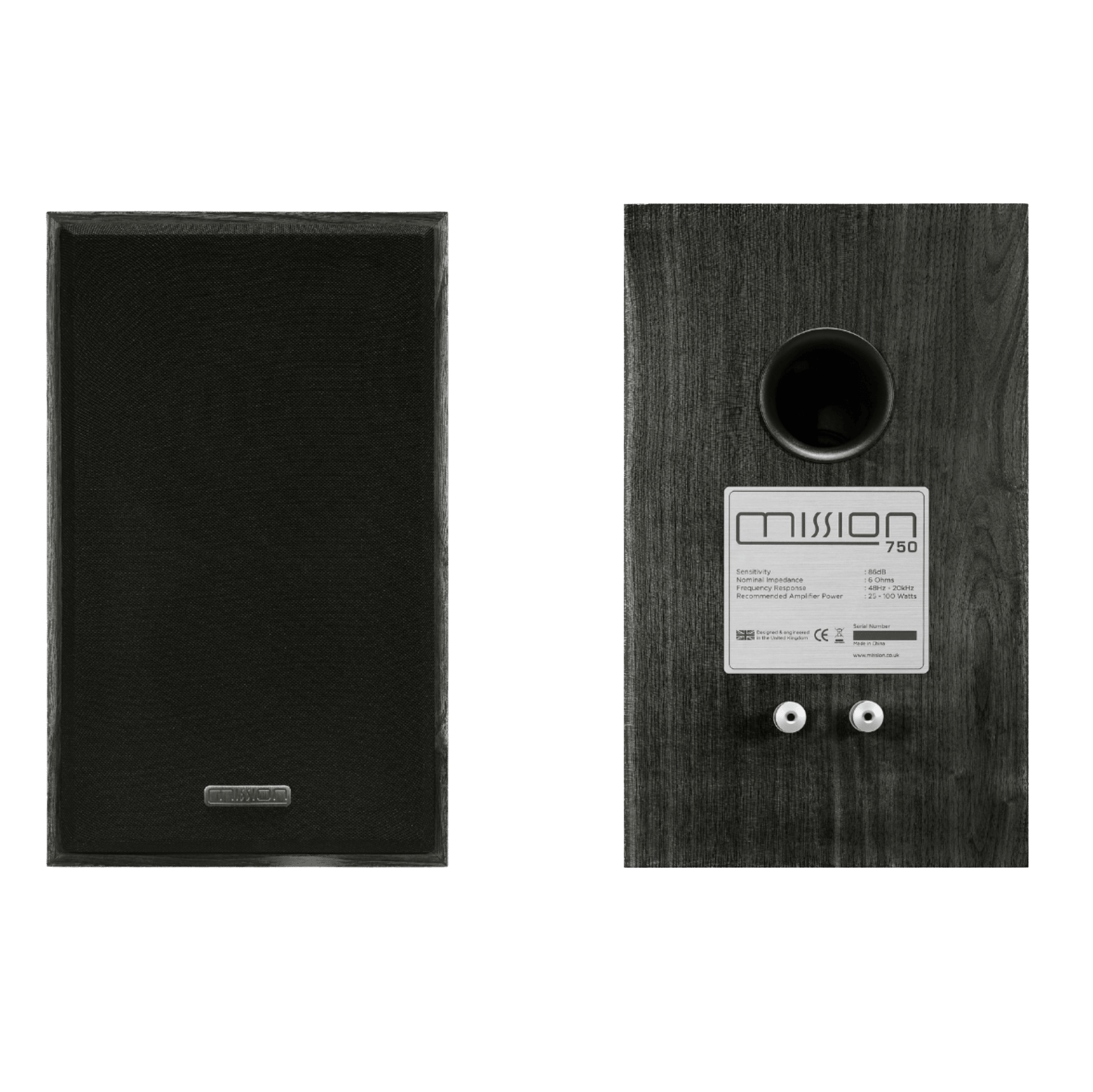 Mission 750 Speakers in Black OakBookshelf SpeakersMissionVinyl Revival