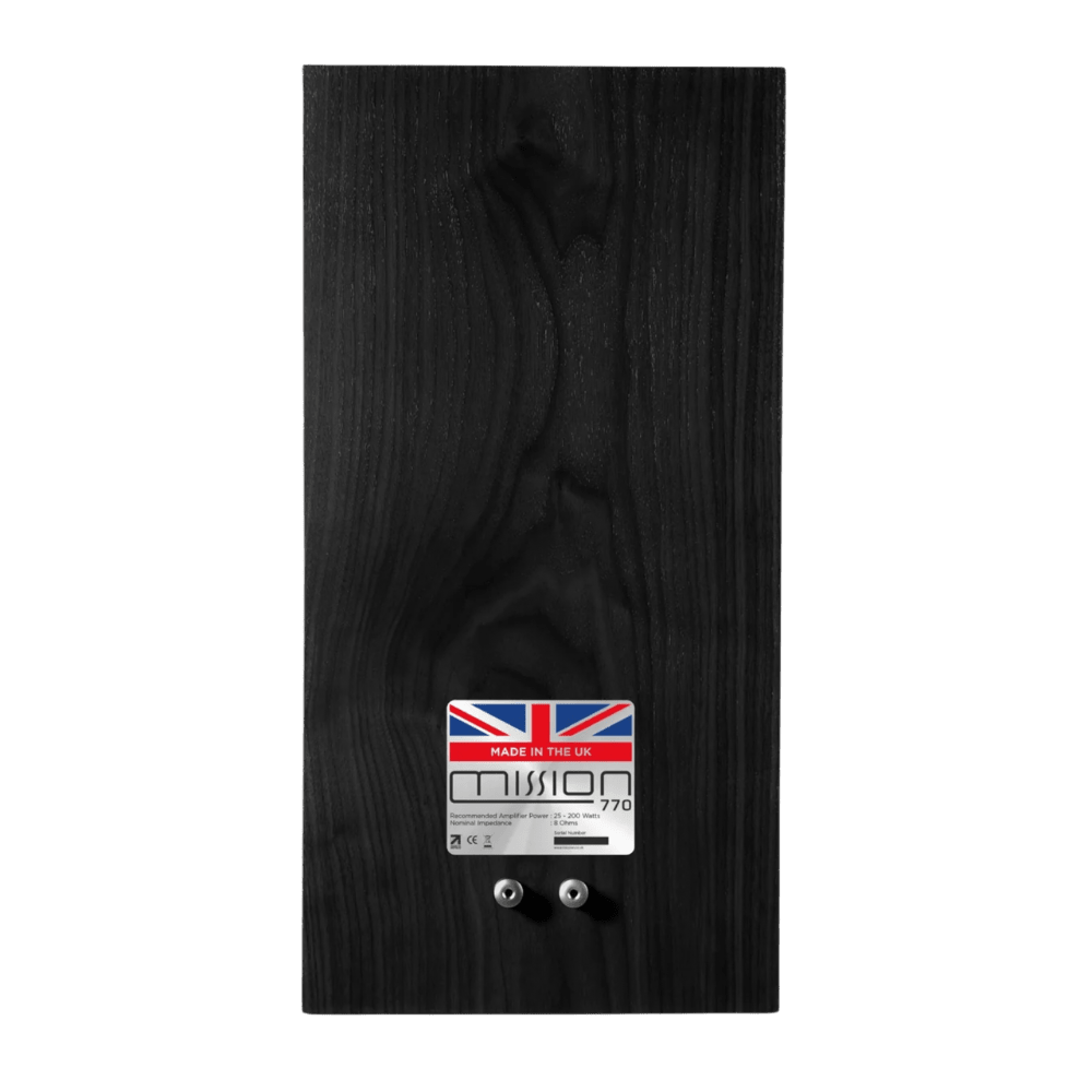 Mission 770 Speakers in Black Oak with StandsBookshelf SpeakersMissionVinyl Revival